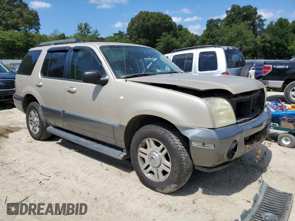 2005 Mercury Mountaineer Convenience z VIN 4M2DU86K35UJ07776, wystawiony jako Copart lot #68299954 z przebiegiem 147 912 mil mil oraz Szkoda całkowita • Salvage title. Historia ofert i sprzedaży dostępna na DreamBid. Obrazek 4.