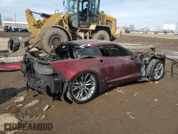 2016 Chevrolet Corvette Z06 3LZ with VIN 1G1YU2D64G5612824, listed as a Copart auction lot 47234055 with Not provided miles and Salvage title. Bid and sale history available at DreamBid. Image 3.