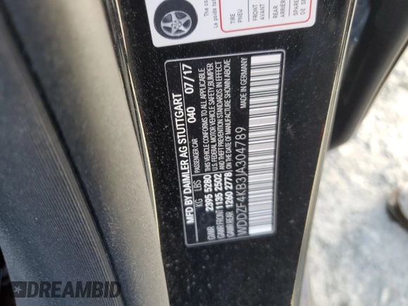 2018 Mercedes-Benz E 300 z VIN WDDZF4KB3JA304789, wystawiony jako Copart lot #46214295 z przebiegiem 100 543 mil mil oraz Szkoda całkowita • Salvage title. Historia ofert i sprzedaży dostępna na DreamBid. Obrazek 12.