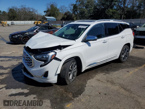 2019 GMC Terrain Denali with VIN 3GKALSEX1KL260172, listed as a Copart auction lot 46812045 with 87,872 mi miles and Salvage Title. Bid and sale history available at DreamBid. Image 1.