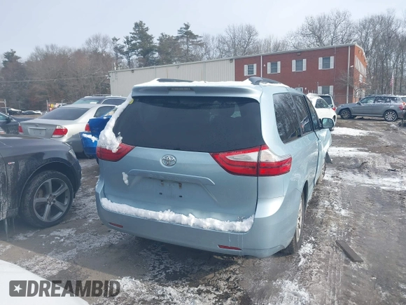 2017 Toyota Sienna LE with VIN 5TDJZ3DC5HS158746, listed as a IAAI auction lot 41343900 with 79,019 mi miles. Bid and sale history available at carsss.com. Image 16.