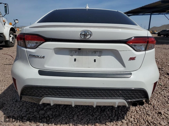 2020 Toyota Corolla SE with VIN JTDS4RCE5LJ016170, listed as a Copart auction lot 50969895 with 58,383 mi miles and Salvage Title. Bid and sale history available at DreamBid. Image 6.