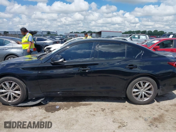 2021 Infiniti Q50 Pure with VIN JN1EV7AP9MM702072, listed as a IAAI auction lot 42232189 with 93,550 mi miles and . Bid and sale history available at DreamBid. Image 14.