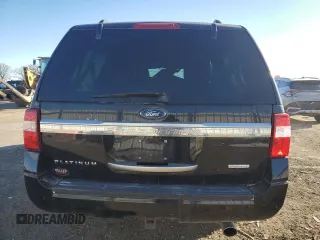 2016 Ford Expedition EL Platinum with VIN 1FMJK1MT7GEF16860, listed as a Copart auction lot 82555224 with 0 mi miles and Salvage Title. Bid and sale history available at carsss.com. Image 6.