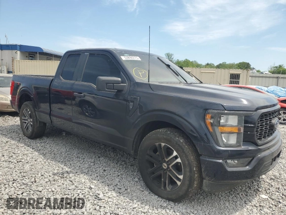 2023 Ford F-150 XL with VIN 1FTEX1CP9PKD55408, listed as a Copart auction lot 53890275 with Not provided miles and Salvage title. Bid and sale history available at DreamBid. Image 4.
