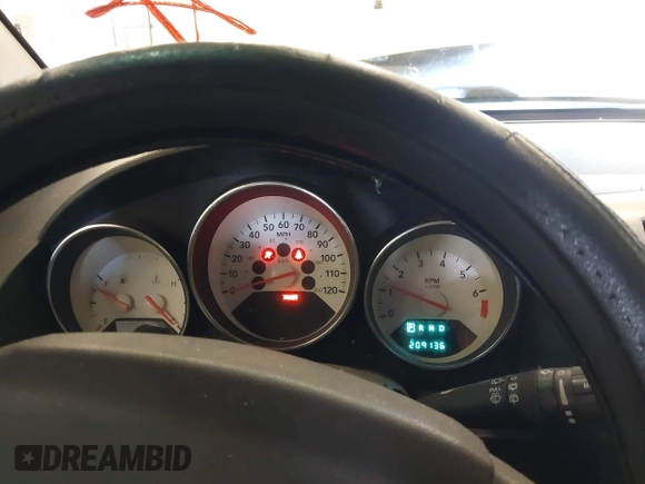 2009 Dodge Caliber SXT with VIN 1B3HB48A89D116734, listed as a IAAI auction lot 41959281 with 209,136 mi miles and . Bid and sale history available at DreamBid. Image 7.