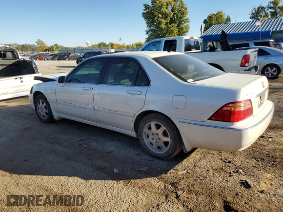 2002 Acura RL with VIN JH4KA96542C003755, listed as a Copart auction lot 77580384 with 153,548 mi miles and Salvage Title. Bid and sale history available at carsss.com. Image 2.