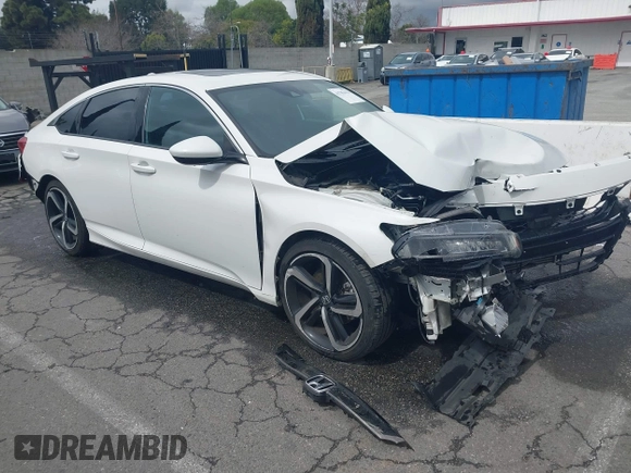 2020 Honda Accord Sport with VIN 1HGCV2F39LA012708, listed as a IAAI auction lot 41783453 with 98,974 mi miles and . Bid and sale history available at DreamBid. Image 1.