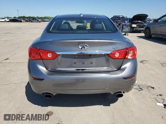 2017 Infiniti Q50 Premium z VIN JN1EV7AP6HM739506, wystawiony jako Copart lot #53484535 z przebiegiem 132 875 mil mil oraz Szkody całkowita. Historia ofert i sprzedaży dostępna na DreamBid. Obrazek 6.
