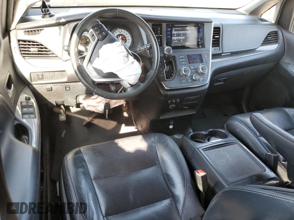 2017 Toyota Sienna SE with VIN 5TDXZ3DC3HS880002, listed as a Copart auction lot 53904715 with 159,132 mi miles and Salvage title. Bid and sale history available at DreamBid. Image 8.