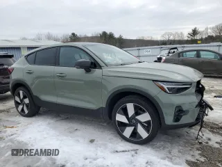 2024 Volvo C40 with VIN YV4ER3GM9R2104619, listed as a Copart auction lot 45505295 with Not Provided miles and Salvage Title. Bid and sale history available at DreamBid. Image 4.