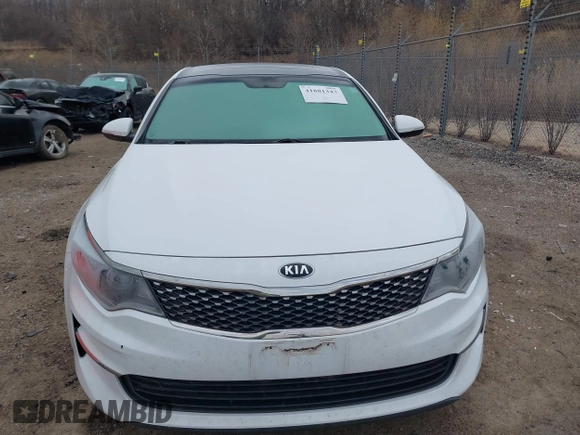 2016 Kia Optima EX with VIN 5XXGU4L31GG027250, listed as a IAAI auction lot 41881343 with 135,635 mi miles. Bid and sale history available at carsss.com. Image 12.