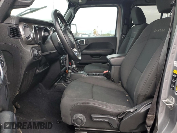 2020 Jeep Wrangler Unlimited Sahara with VIN 1C4HJXENXLW230207, listed as a Copart auction lot 80562424 with 0 mi miles and Salvage Title. Bid and sale history available at carsss.com. Image 7.