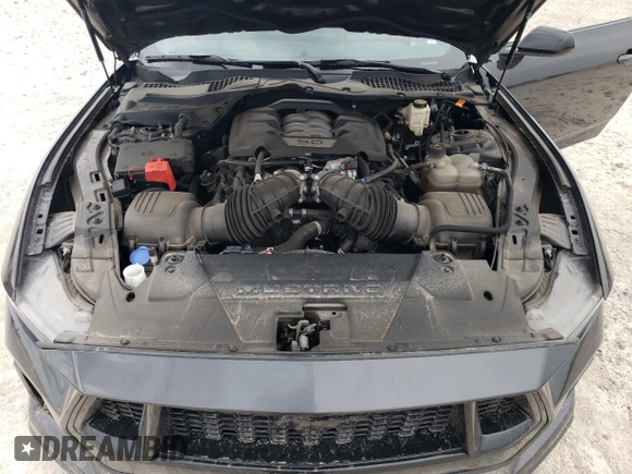 2024 Ford Mustang GT with VIN 1FA6P8CF4R5400069, listed as a Copart auction lot 50809065 with 22,182 mi miles and Salvage Title. Bid and sale history available at carsss.com. Image 12.