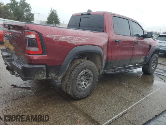 2024 Ram 1500 TRX with VIN 1C6SRFU9XRN215340, listed as a Copart auction lot 42244625 with 5,855 mi miles and Salvage Title. Bid and sale history available at carsss.com. Image 3.