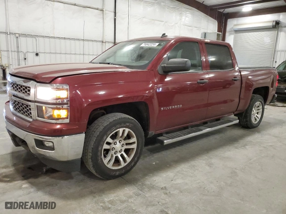 2014 Chevrolet Silverado 1500 LT with VIN 3GCUKREH3EG369887, listed as a Copart auction lot 74842224 with 128,414 mi miles and Non Repairable. Bid and sale history available at carsss.com. Image 1.