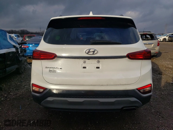 2019 Hyundai Santa Fe SEL with VIN 5NMS33AD1KH062822, listed as a Copart auction lot 84717624 with 39,862 mi miles and Salvage Title. Bid and sale history available at carsss.com. Image 6.