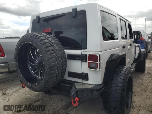 2018 Jeep Wrangler JK Unlimited Sport S with VIN 1C4BJWDG2JL809600, listed as a Copart auction lot 76384474 with 0 mi miles and Non Repairable. Bid and sale history available at carsss.com. Image 3.