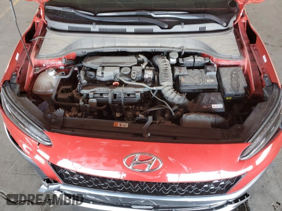 2022 Hyundai Kona Limited with VIN KM8K53A35NU801328, listed as a Copart auction lot 80378344 with 18,600 mi miles and Salvage Title. Bid and sale history available at carsss.com. Image 11.