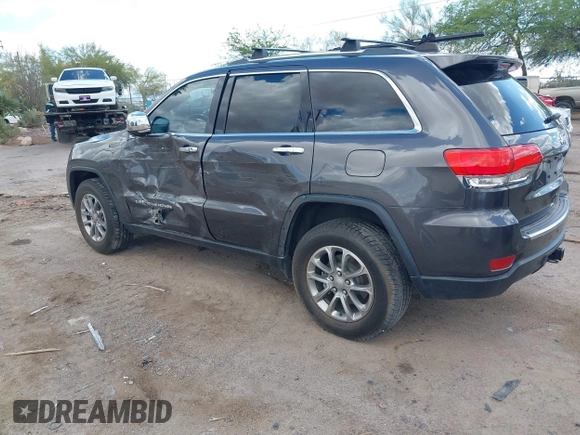 2016 Jeep Grand Cherokee Limited 75th Anniversary with VIN 1C4RJEBG5GC329720, listed as a IAAI auction lot 42344845 with 87,672 mi miles and . Bid and sale history available at DreamBid. Image 3.