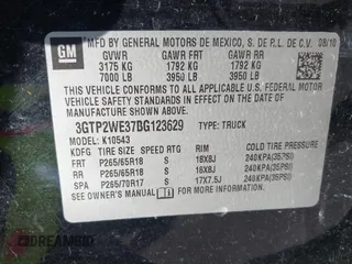 2011 GMC Sierra 1500 SLT с VIN 3GTP2WE37BG123629, выставлен на аукционе IAAI как лот 42327267 с пробегом Не указан миль и . История ставок и продаж доступна на DreamBid. Изображение 9.