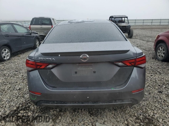2022 Nissan Sentra S with VIN 3N1AB8BV4NY227830, listed as a Copart auction lot 47628615 with 42,299 mi miles and Salvage Title. Bid and sale history available at carsss.com. Image 6.