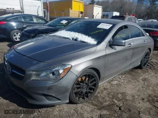 2014 Mercedes-Benz CLA-Class CLA 250 with VIN WDDSJ4GB0EN103343, listed as a IAAI auction lot 41618968 with 102,298 mi miles. Bid and sale history available at carsss.com. Image 2.