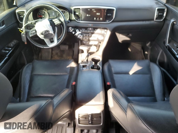 2021 Kia Sportage EX with VIN KNDPN3AC0M7876820, listed as a Copart auction lot 43439205 with 46,468 mi miles and Salvage title. Bid and sale history available at DreamBid. Image 8.
