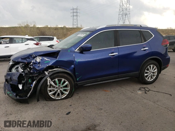 2018 Nissan Rogue SV with VIN KNMAT2MT4JP604171, listed as a Copart auction lot 54555375 with 69,194 mi miles and Salvage Title. Bid and sale history available at DreamBid. Image 1.