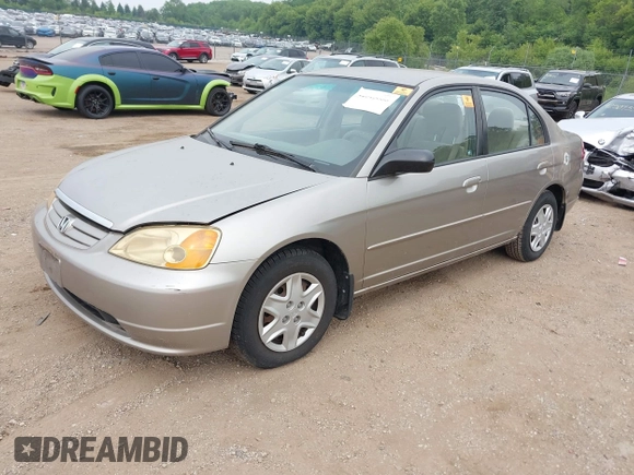 2003 Honda Civic LX z VIN 1HGES16583L030280, wystawiony jako IAAI lot #42515533 z przebiegiem Nie podano mil oraz . Historia ofert i sprzedaży dostępna na DreamBid. Obrazek 2.