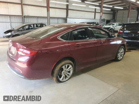 2015 Chrysler 200 Limited with VIN 1C3CCCAB6FN598374, listed as a Copart auction lot 62074205 with 194,611 mi miles and Salvage title. Bid and sale history available at DreamBid. Image 3.