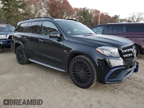 2017 Mercedes-Benz GLS with VIN 4JGDF7FE0HA789862, listed as a Copart auction lot 78860534 with 69,242 mi miles and Salvage Title. Bid and sale history available at carsss.com. Image 4.