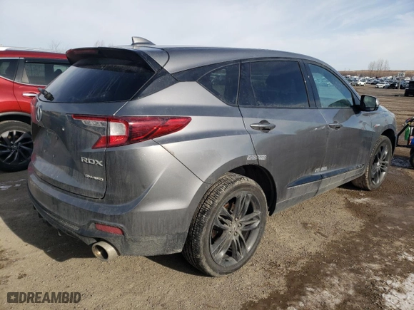 2024 Acura RDX w/A-Spec Package with VIN 5J8TC2H69RL806070, listed as a Copart auction lot 42016335 with 7,734 mi miles and Salvage Title. Bid and sale history available at carsss.com. Image 3.