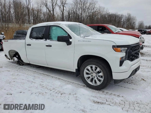 2024 Chevrolet Silverado 1500 Custom with VIN 1GCPDBEK4RZ339121, listed as a Copart auction lot 86582474 with Not Provided miles and Salvage Title. Bid and sale history available at DreamBid. Image 4.