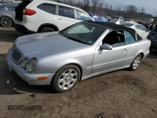 2003 Mercedes-Benz CLK-Class 3.2L with VIN WDBLK65G23T140164, listed as a Copart auction lot 47862965 with 0 mi miles and Clean Title. Bid and sale history available at carsss.com. Image 1.
