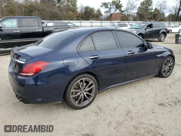 2020 Mercedes-Benz C 43 AMG with VIN W1KWF6EB3LR594563, listed as a Copart auction lot 88457735 with 67,092 mi miles and Salvage Title. Bid and sale history available at carsss.com. Image 3.