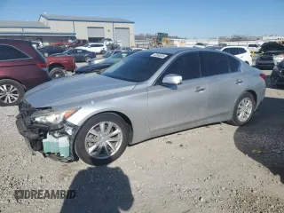 2015 Infiniti Q50 with VIN JN1BV7APXFM344065, listed as a Copart auction lot 42586395 with 36,719 mi miles and Salvage Title. Bid and sale history available at carsss.com. Image 1.