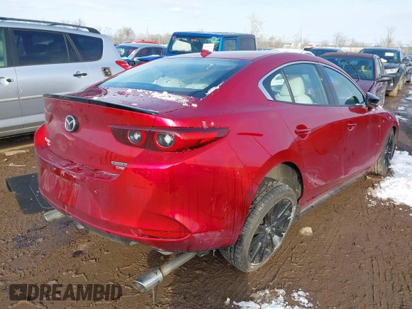 2023 Mazda 3 Premium Plus with VIN 3MZBPBEY4PM355224, listed as a IAAI auction lot 41627150 with 24,975 mi miles and . Bid and sale history available at DreamBid. Image 4.