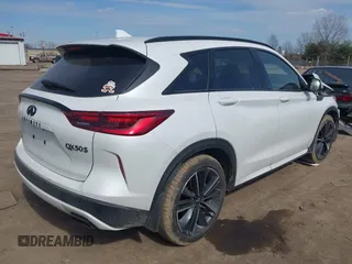 2024 Infiniti QX50 Sport with VIN 3PCAJ5FB2RF112904, listed as a IAAI auction lot 41893781 with 6,277 mi miles and . Bid and sale history available at DreamBid. Image 4.