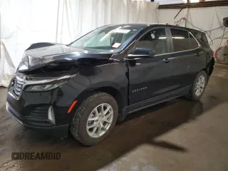 2022 Chevrolet Equinox LT z VIN 3GNAXUEV9NL308488, wystawiony jako Copart lot #57173875 z przebiegiem 13 682 mil mil oraz Szkoda całkowita • Salvage title. Historia ofert i sprzedaży dostępna na DreamBid. Obrazek 1.