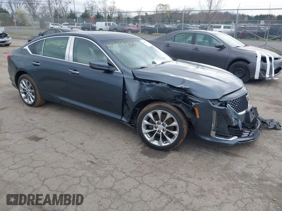 2020 Cadillac CT5 Premium Luxury with VIN 1G6DT5RK7L0141035, listed as a IAAI auction lot 41849703 with 52,712 mi miles and . Bid and sale history available at DreamBid. Image 1.