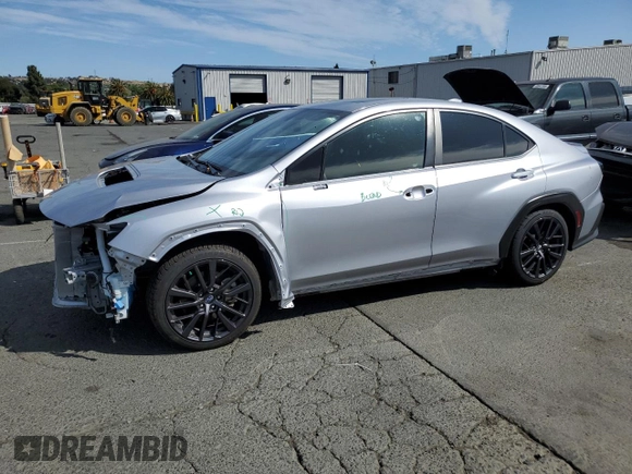 2022 Subaru WRX Premium with VIN JF1VBAF61N9026939, listed as a Copart auction lot 63619625 with 20,858 mi miles and Salvage title. Bid and sale history available at DreamBid. Image 1.