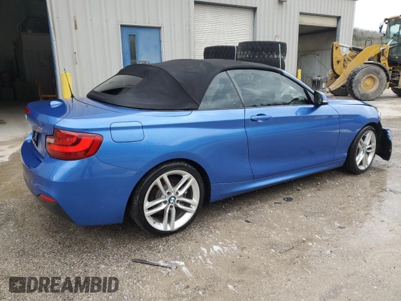 2016 BMW 2 Series 228i with VIN WBA1K9C58GV322471, listed as a Copart auction lot 39261604 with 71,839 mi miles. Bid and sale history available at carsss.com. Image 3.
