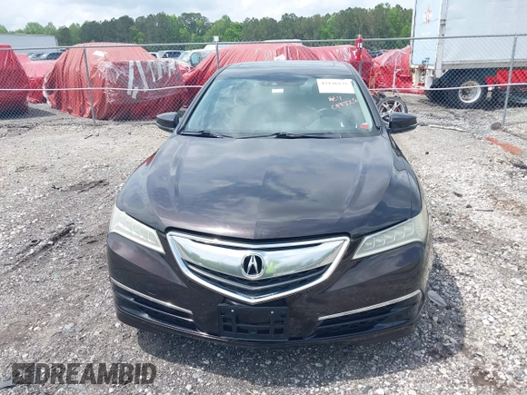 2016 Acura TLX Tech with VIN 19UUB1F58GA001343, listed as a IAAI auction lot 42136135 with 999,999 mi miles. Bid and sale history available at carsss.com. Image 6.