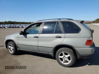 2001 BMW X5 3.0i with VIN WBAFA53511LP21887, listed as a Copart auction lot 47018245 with 0 mi miles and Salvage Title. Bid and sale history available at carsss.com. Image 2.