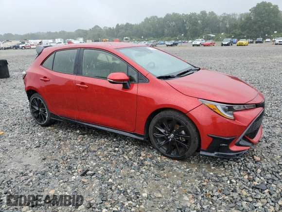 2021 Toyota Corolla Hatchback SE with VIN JTND4MBEXM3106543, listed as a Copart auction lot 70139804 with 69,709 mi miles and Salvage Title. Bid and sale history available at carsss.com. Image 4.