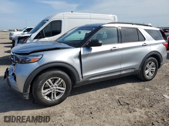 2022 Ford Explorer XLT with VIN 1FMSK7DH9NGB25231, listed as a Copart auction lot 56919975 with 86,593 mi miles and Salvage title. Bid and sale history available at DreamBid. Image 1.