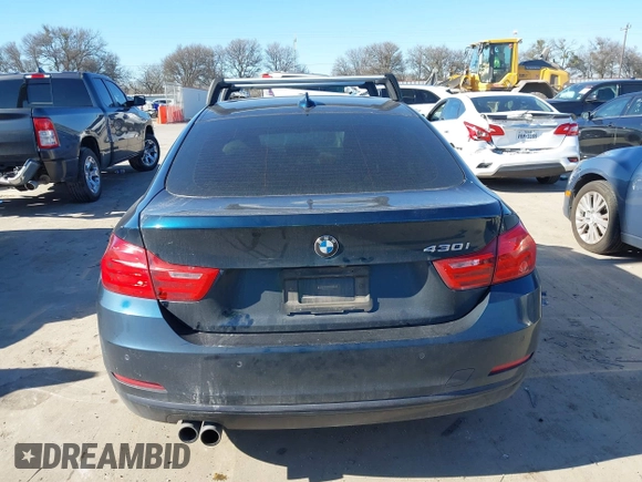2017 BMW 4 Series 430i with VIN WBA4F7C38HG789545, listed as a IAAI auction lot 41654766 with 107,008 mi miles and . Bid and sale history available at carsss.com. Image 17.