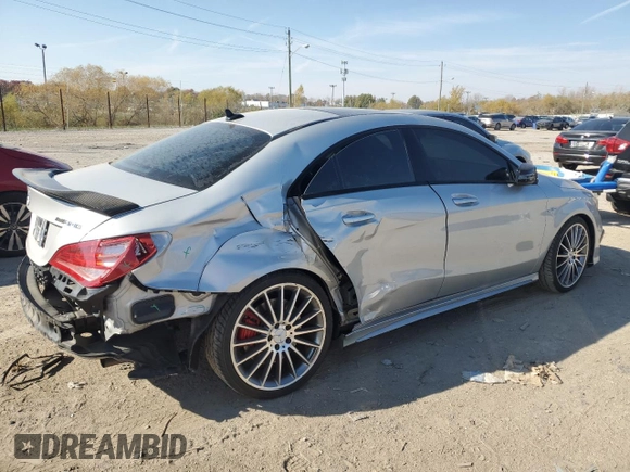 2015 Mercedes-Benz CLA 45 AMG with VIN WDDSJ5CB1FN178940, listed as a Copart auction lot 78365294 with 65,701 mi miles and Salvage Title. Bid and sale history available at DreamBid. Image 3.