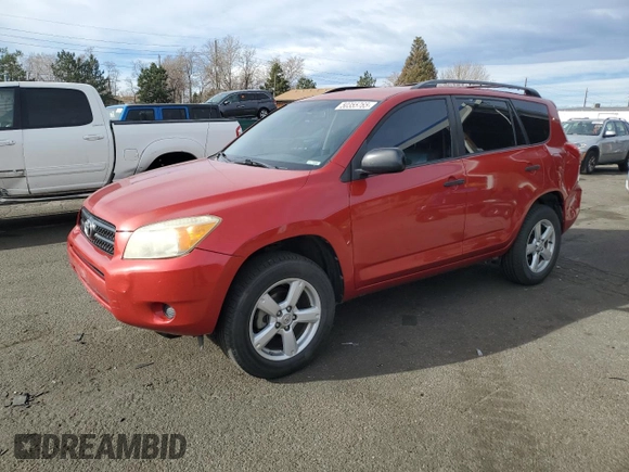 2008 Toyota RAV4 with VIN JTMZD33VX86064950, listed as a Copart auction lot 50355765 with 196,924 mi miles and Salvage Title. Bid and sale history available at carsss.com. Image 1.